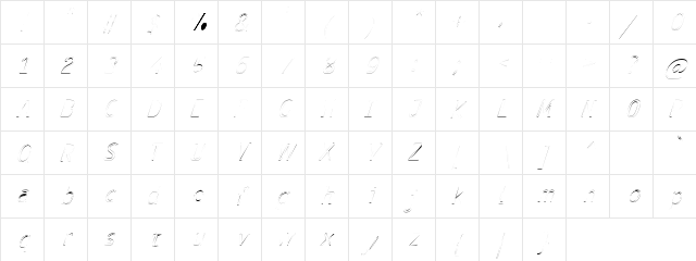 Asasa Thin  glyph index