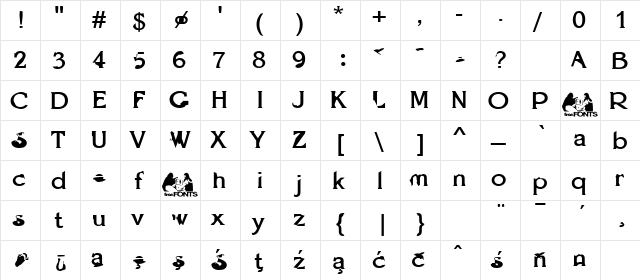 Option Explicit Regular  glyph index