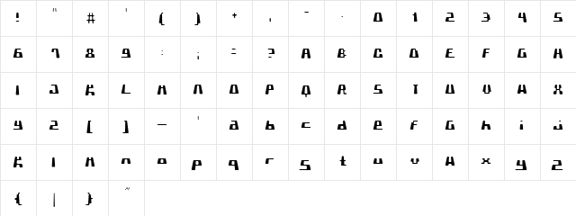 PormaskKl䭤 Regular  glyph index