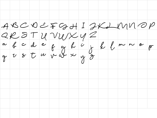 Wisdom Merry Regular  glyph index