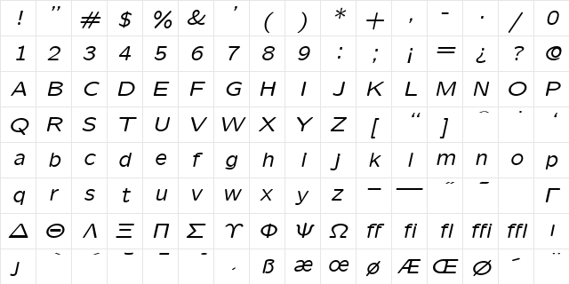 cmssqi8 Regular  glyph index
