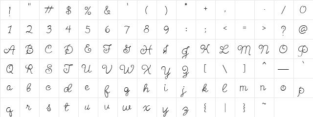CK Windsong Regular  glyph index