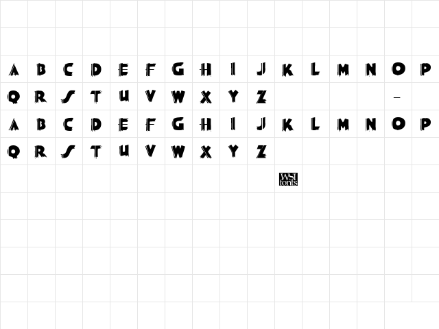 SashDisplayCaps Regular  glyph index