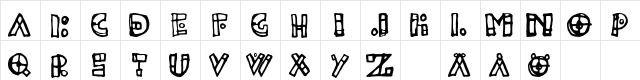 TheLeftSide Regular  glyph index