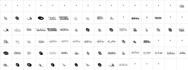 ALAWI-3-18 Normal  glyph index