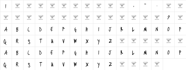 black jacket boys Regular  glyph index