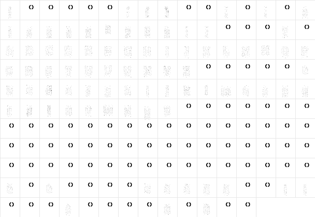 1BubbleBath Light  glyph index