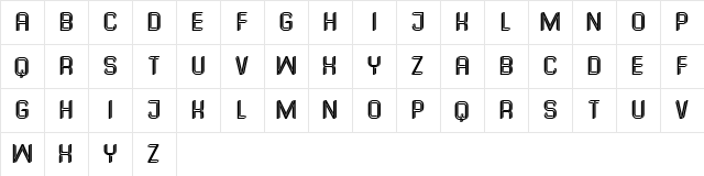 Vologda Regular  glyph index