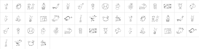 2Peas DW Bunny Hop Regular  glyph index