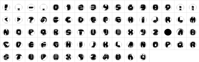 NeoPanRings Regular  glyph index