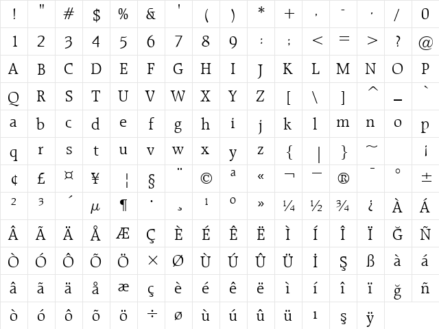 00573 Regular  glyph index