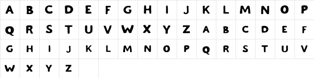 Chaos And Madness Free Regular  glyph index