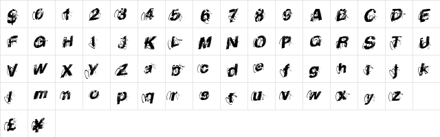 UrbanPoster Regular  glyph index