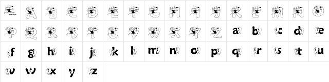 KGFAIRY Regular  glyph index