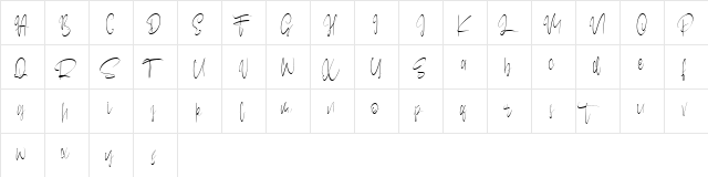 Sentilum Free Font Regular  glyph index