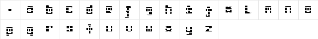00ne Videotech Regular  glyph index