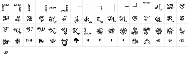 GreymantleExtras Regular  glyph index