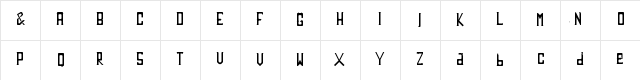 jem4 Regular  glyph index