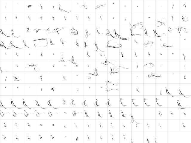 Jellyka Waterways Seafarers Regular  glyph index