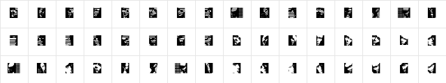 Various Boys Regular  glyph index