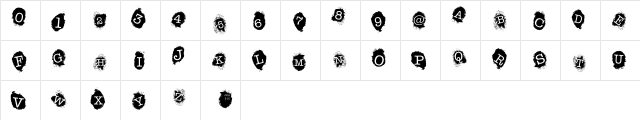 Fingerprints Inside Regular  glyph index
