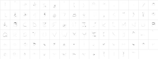 ThinLincoln Regular  glyph index