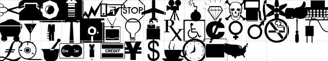 Business/-Ind.Dingbats Normal  glyph index