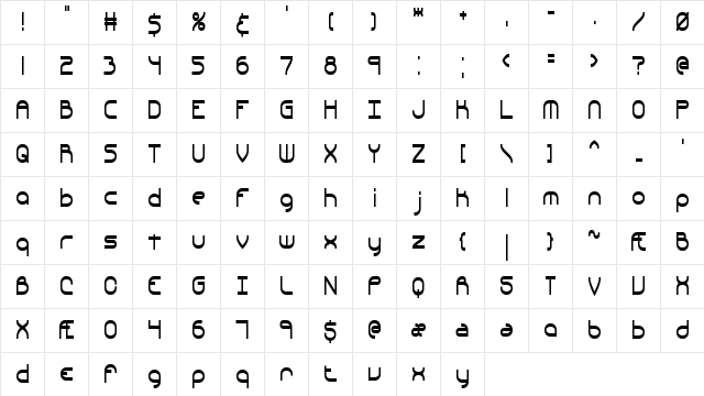 Quacksalver BRK Normal  glyph index