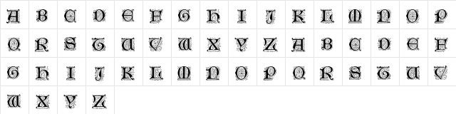 GenzschInitials Normal  glyph index