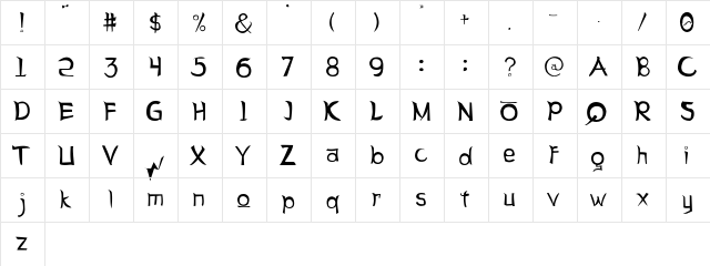 Letter Sseungi Regular  glyph index