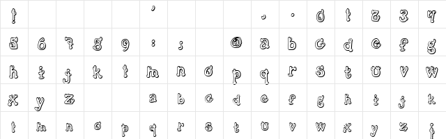 Cactus Sandwich Plain Regular  glyph index