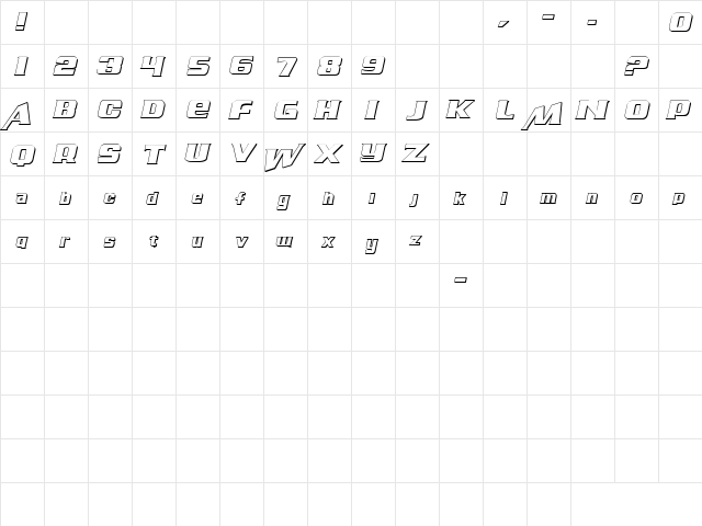 Air Millhouse Outline Outline  glyph index