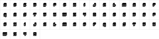 Kings Abstract Regular  glyph index