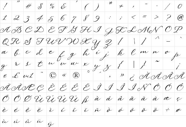 PegsannaHMK Regular  glyph index