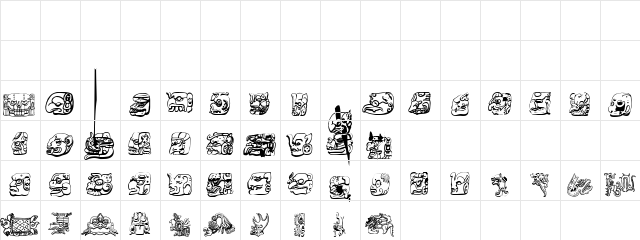 Ispy Regular  glyph index