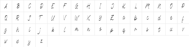 Welldone FREE Regular  glyph index