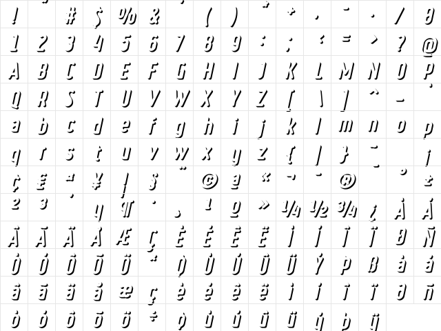 Ruler Volume Outer Regular  glyph index