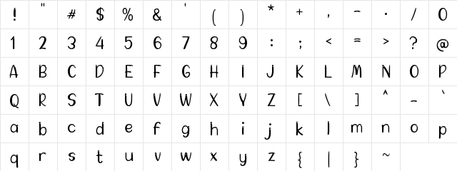 a Arbei Berry Regular  glyph index