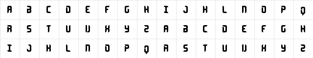 Encrypted Regular  glyph index
