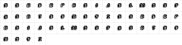 Video Gradient Regular  glyph index