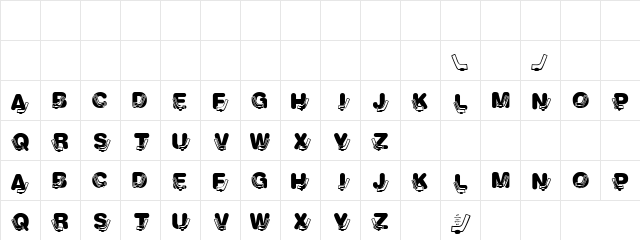 Sox Box Regular  glyph index