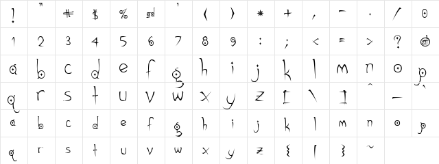 Cardiograph Regular  glyph index