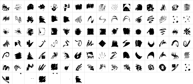 FoolsThree Regular  glyph index