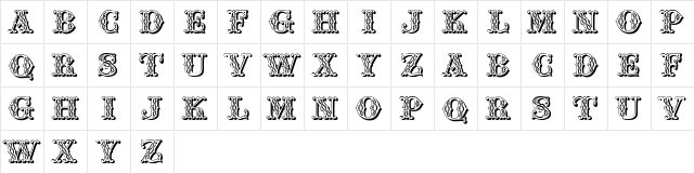 JFSummerFair Regular  glyph index