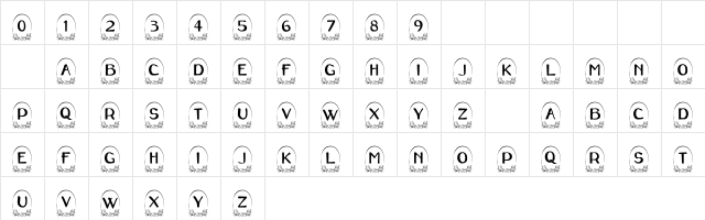 101! Mama's Rose Regular  glyph index