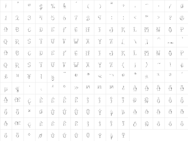 VTC-SumiSlasherOneSkinned Regular  glyph index