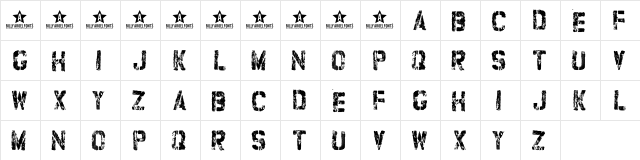 refurbished Regular  glyph index