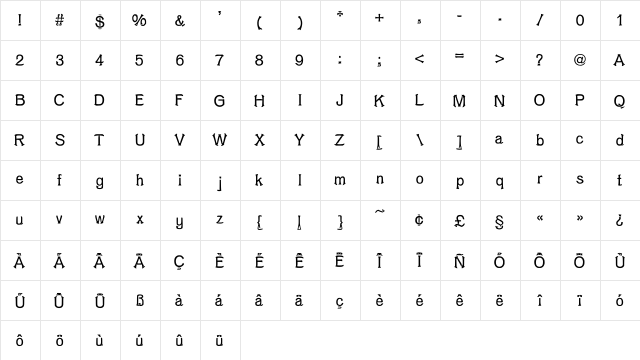ShrimpFriedRiceNo1 Medium  glyph index