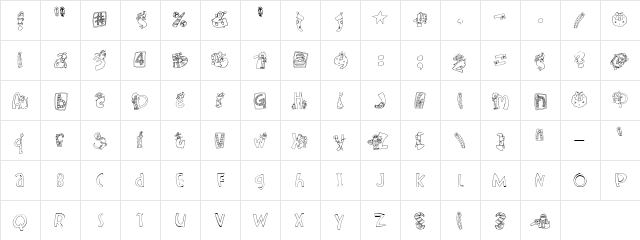 LDJ Summer Wonderland Regular  glyph index