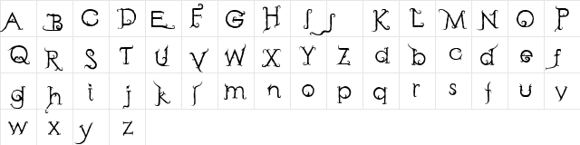 Retak Seribu Regular  glyph index